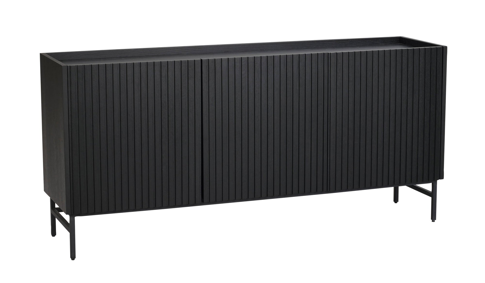 HALIFAX Sideboard 160 CM – Black/Black Legs – 6