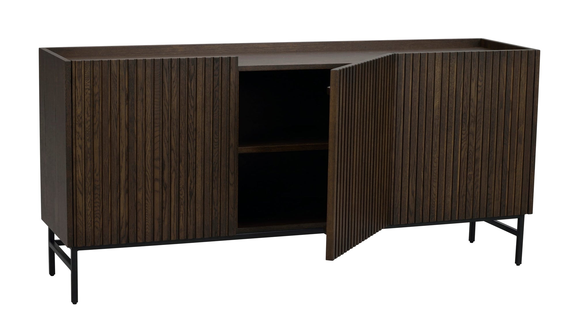 HALIFAX Sideboard 160 CM – Brown/Black Legs – 10