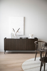 HALIFAX Sideboard 160 CM – Brown/Black Legs – 5