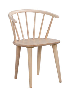 CARMEN Set of 2 Chairs – 2 Whitewashed Oak Chairs – 1