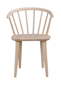 CARMEN Set of 2 Chairs – 2 Whitewashed Oak Chairs – 5
