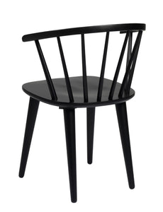 CARMEN Set of 2 Chairs – 2 Black Chairs – 7