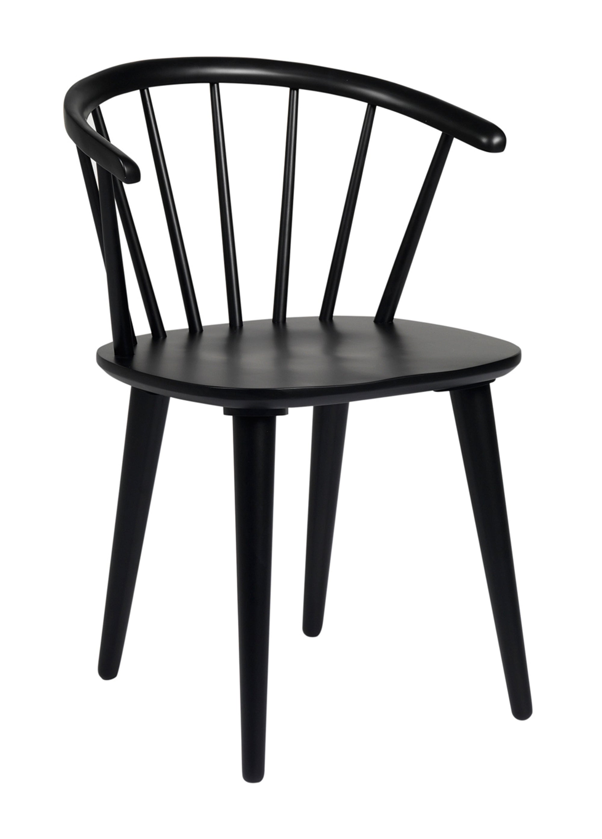 CARMEN Set of 2 Chairs – 2 Black Chairs – 1