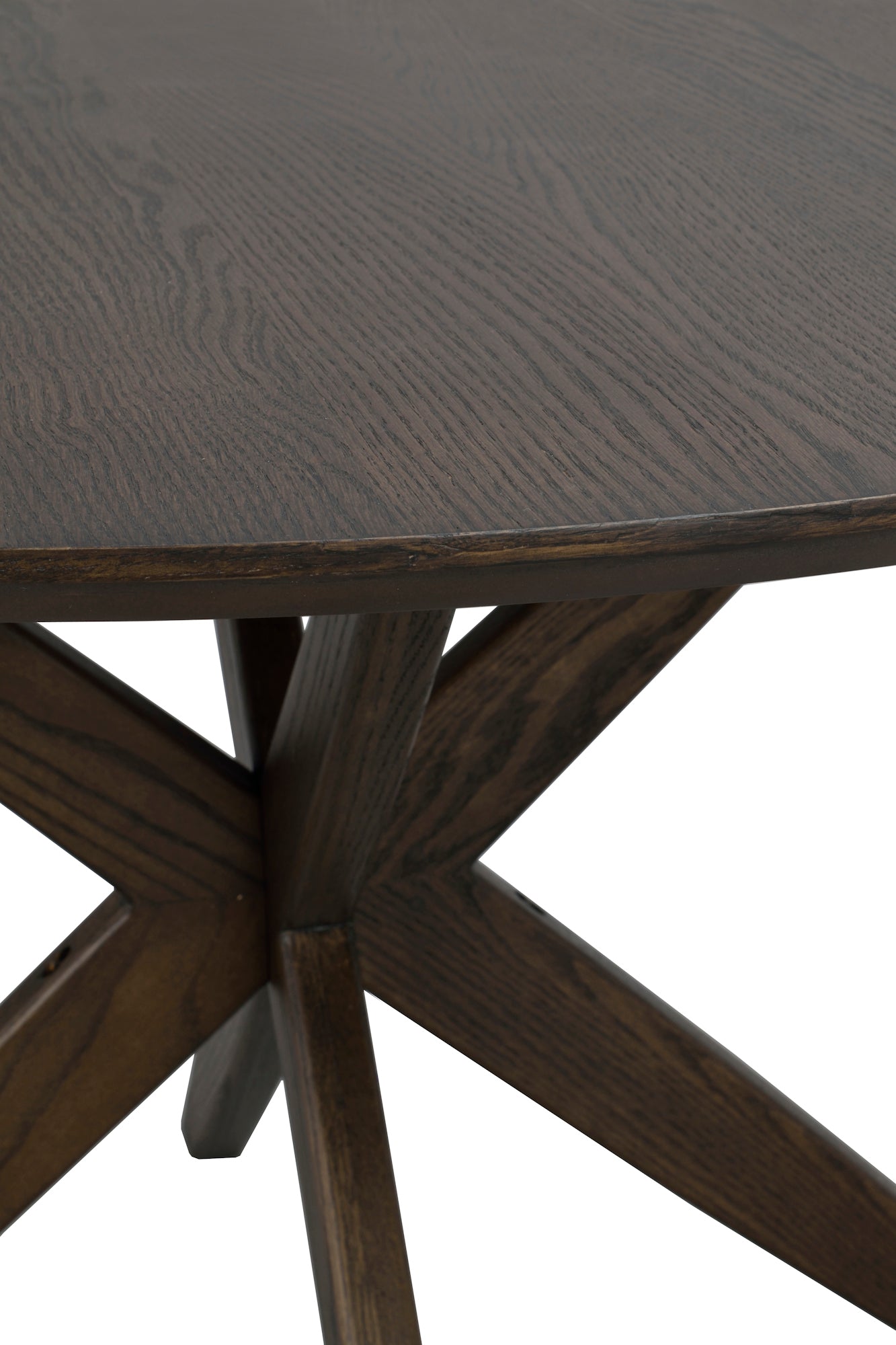 CALVERTON Round Brown Table Ø120 CM