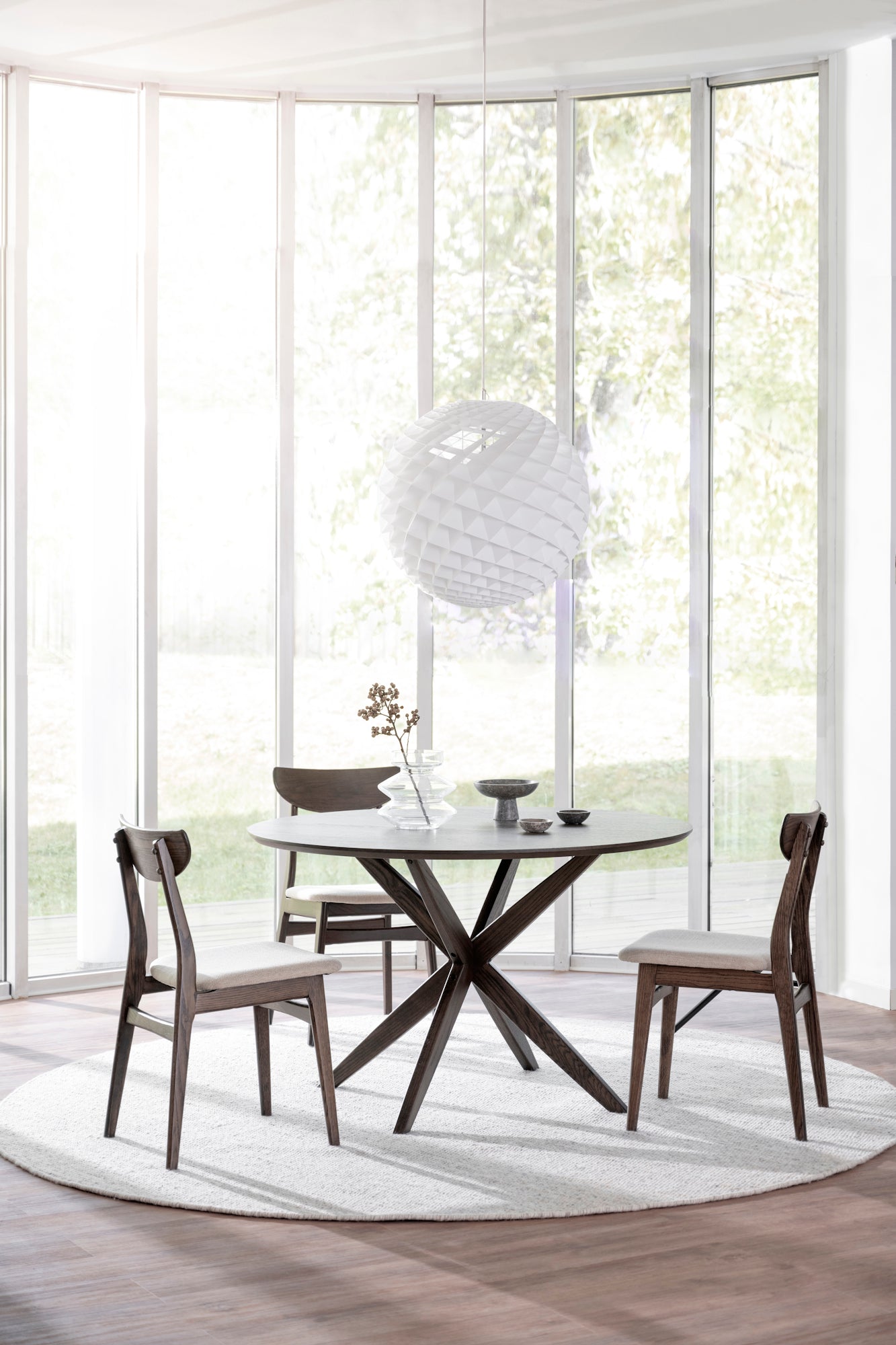 Rowico CALVERTON Round Brown Table Ø120 CM