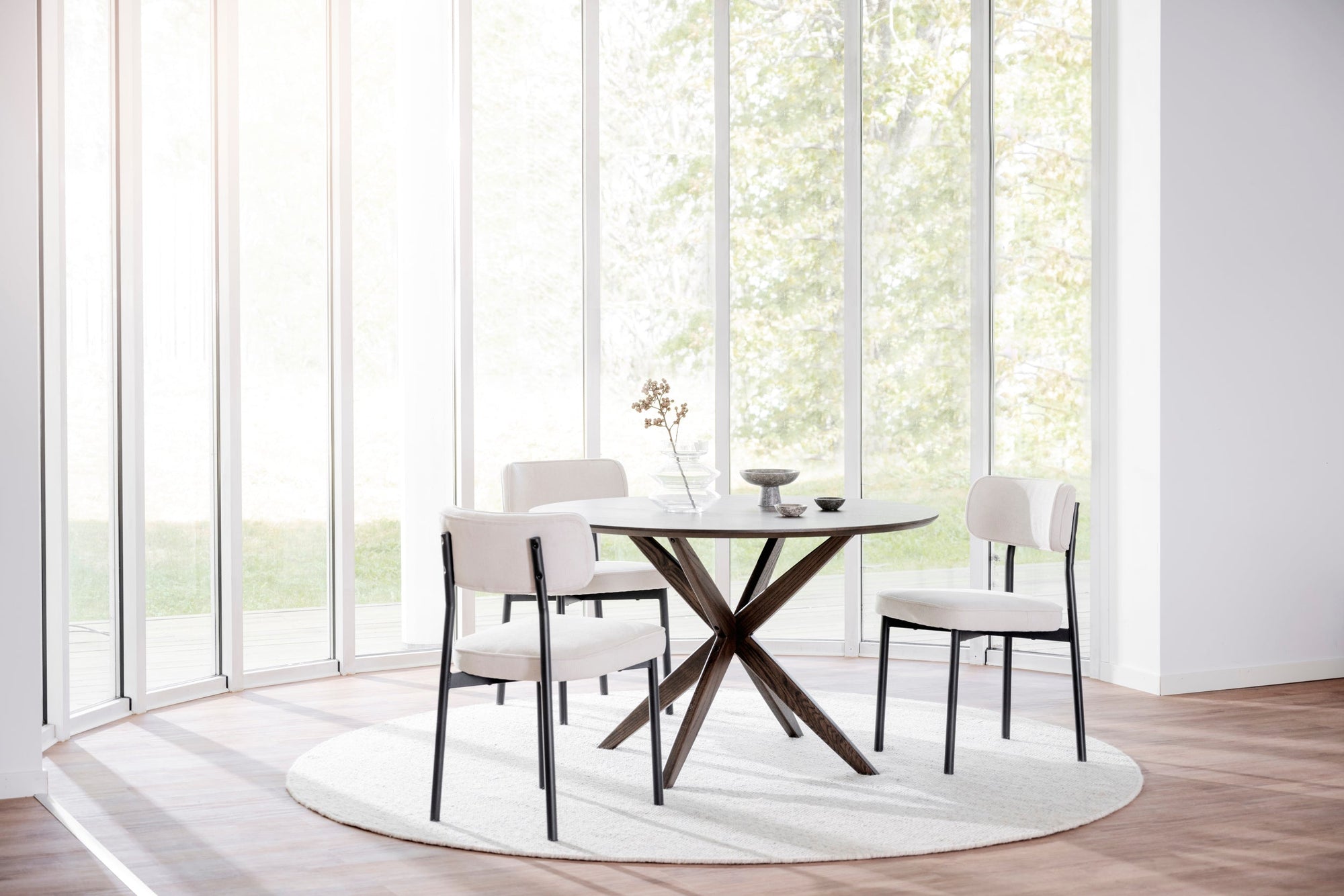 CALVERTON Round Brown Table Ø120 CM – Default Title – 6