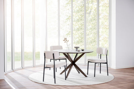 CALVERTON Round Brown Table Ø120 CM – Default Title – 6