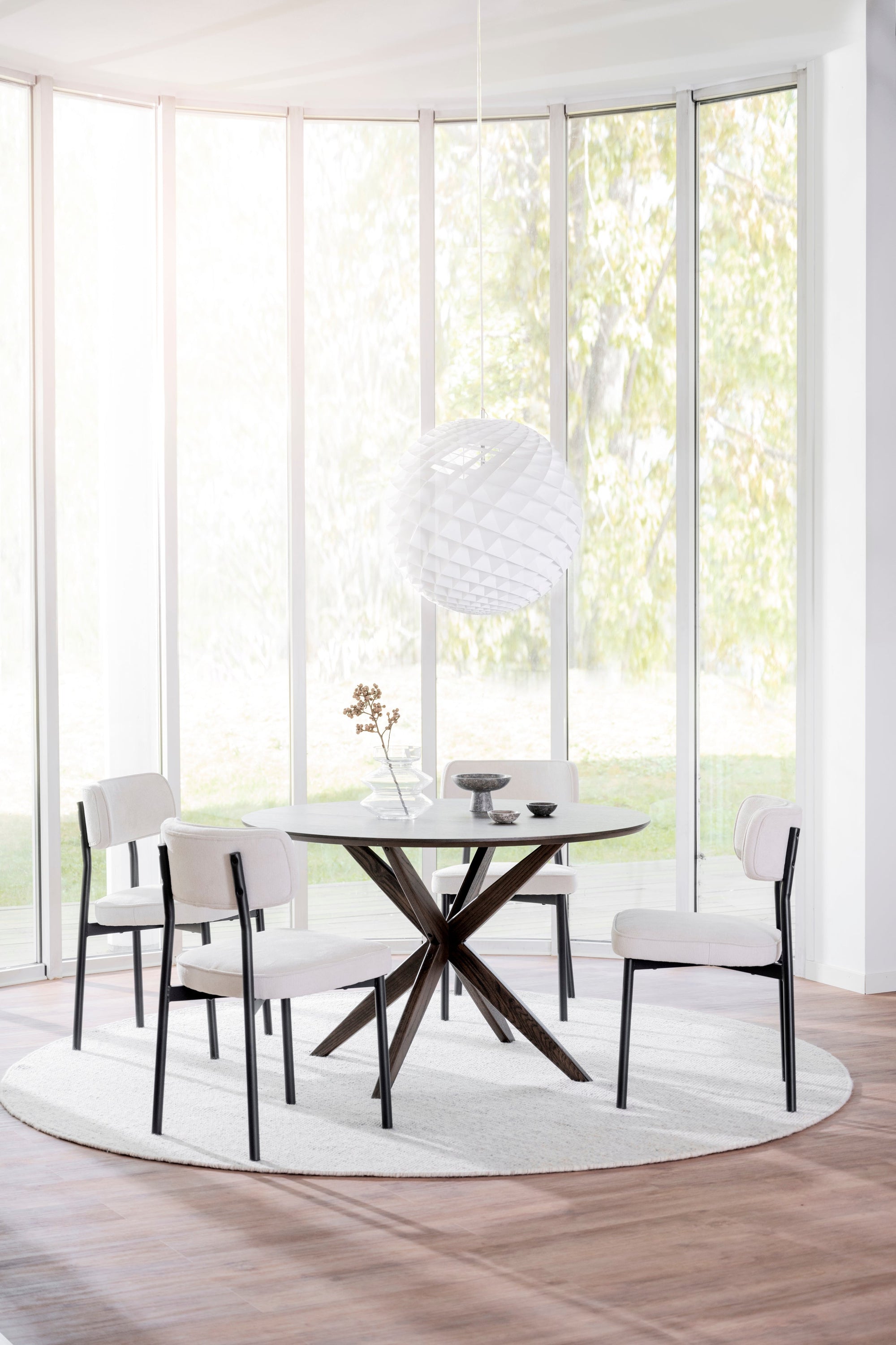 CALVERTON Round Brown Table Ø120 CM – Default Title – 5