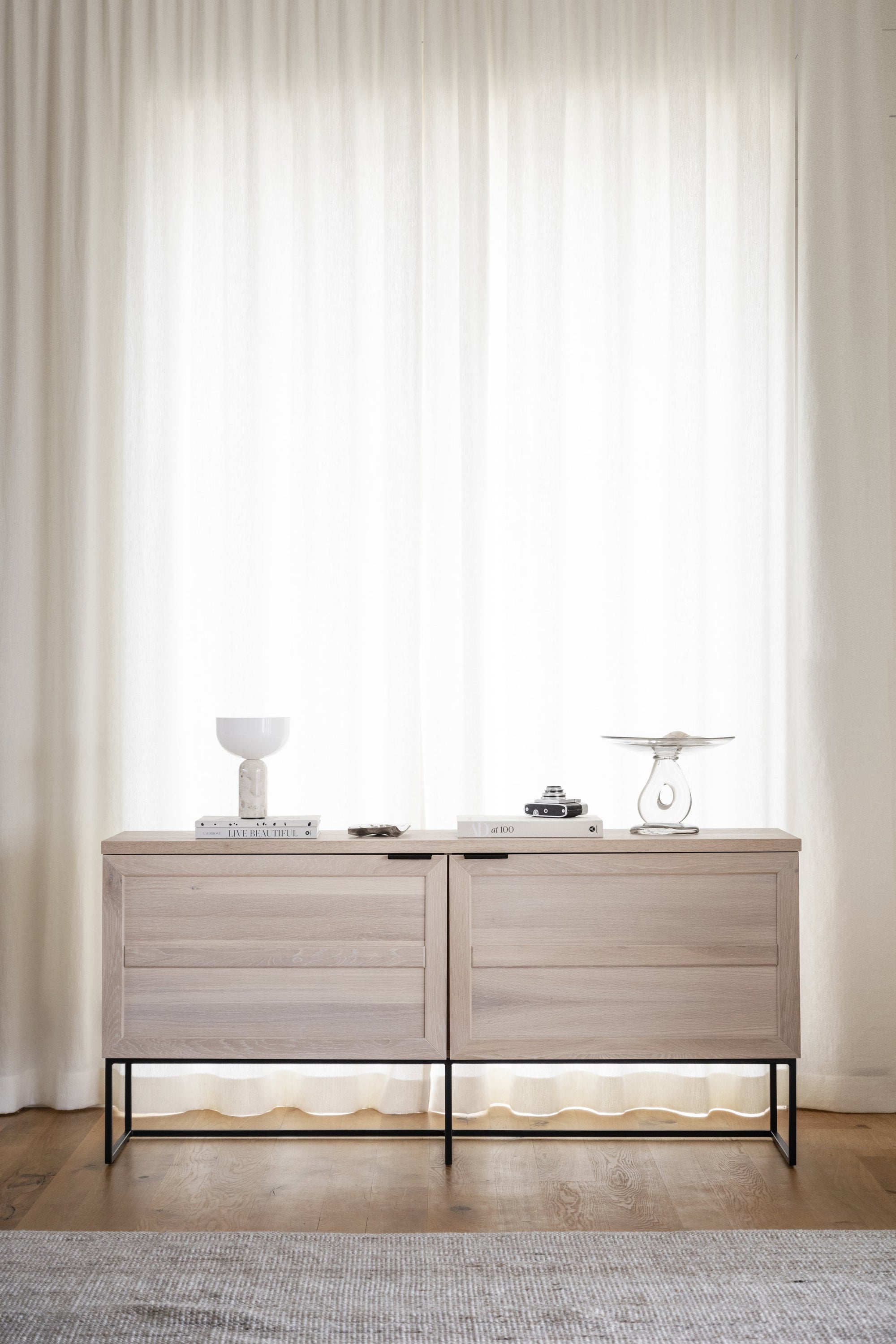 EVERETT Oak Sideboard 160CM – Whitewashed Oak – 2