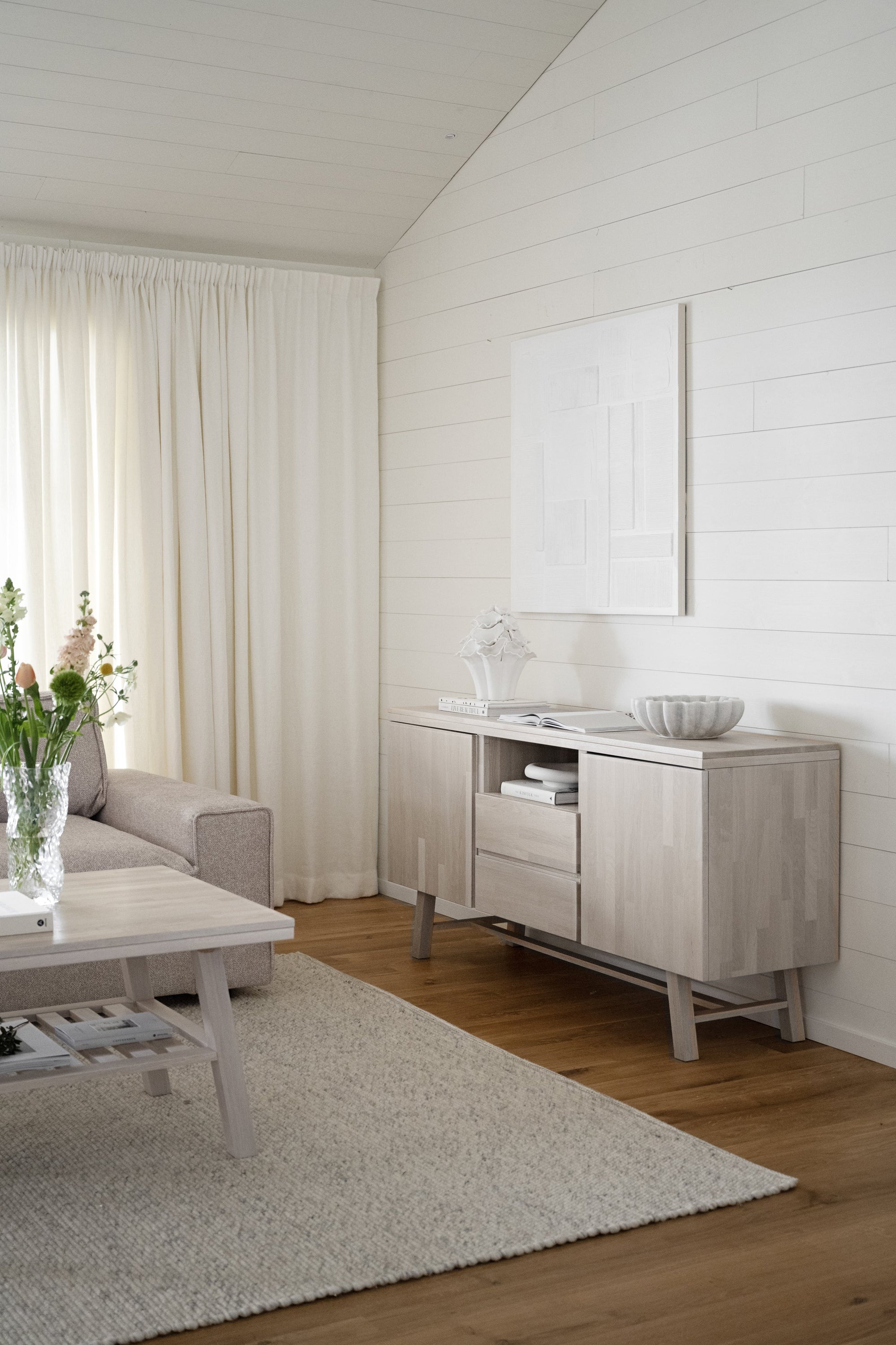 BROOKLYN Coffee Table 130CM – Whitewashed solid whitewashed – 5
