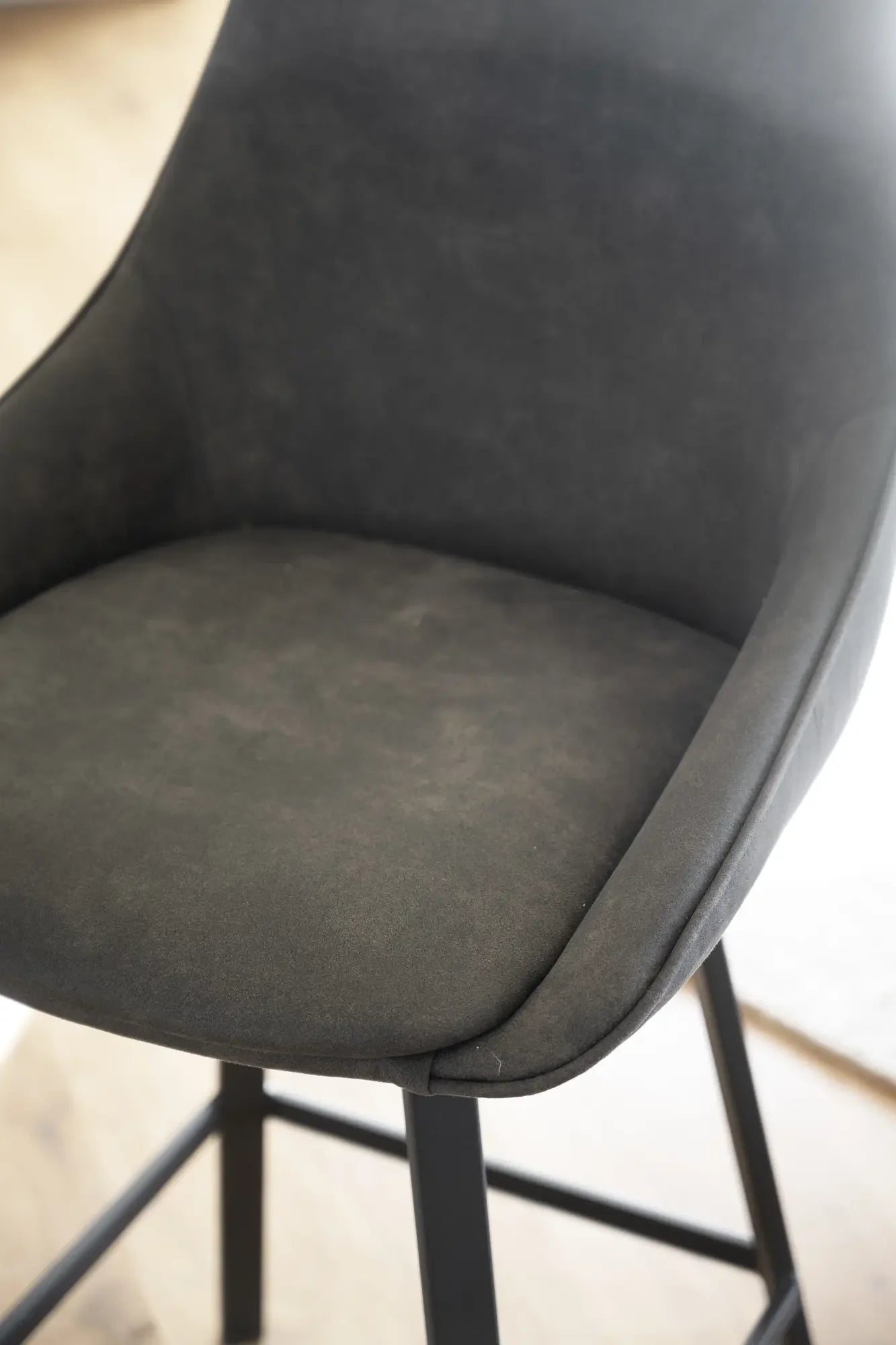 ALISON Barstuhl Grau, Drehbar ROWICO