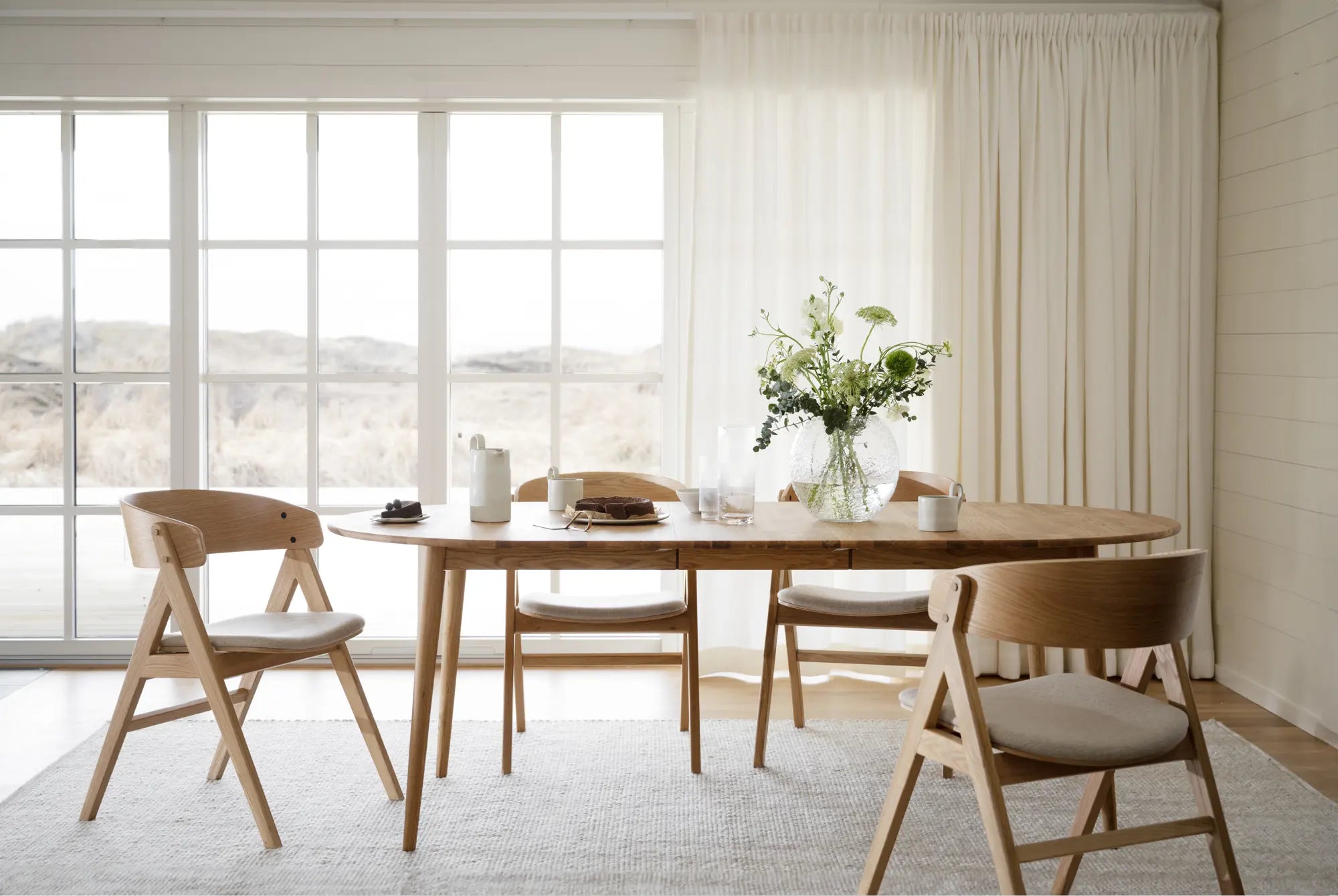 TYLER Ovaler Ausziehtisch aus Eiche 170/210/250CM