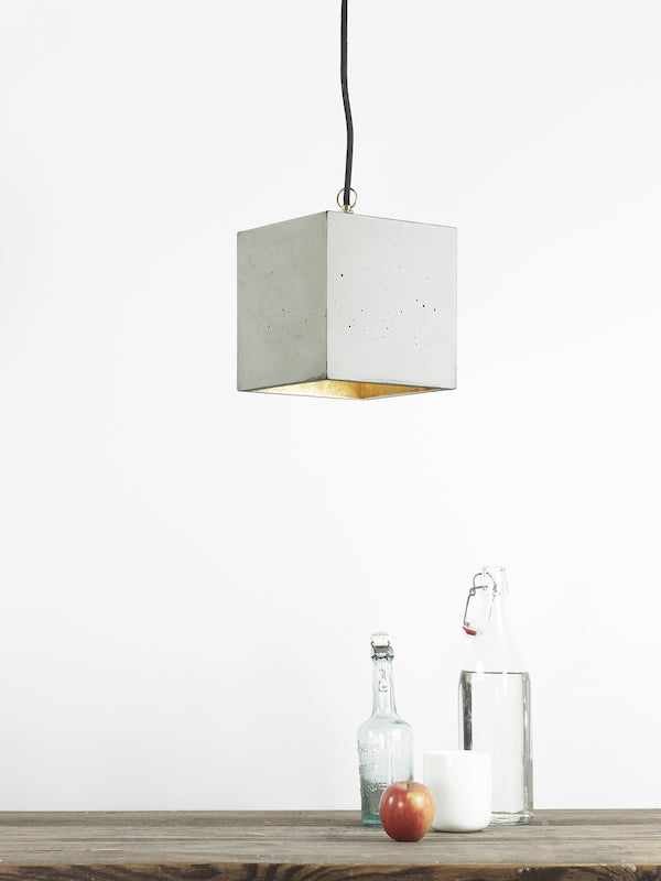 [B1] Pendant Light Grey Cubic, GANTlights Berlin- D40Studio