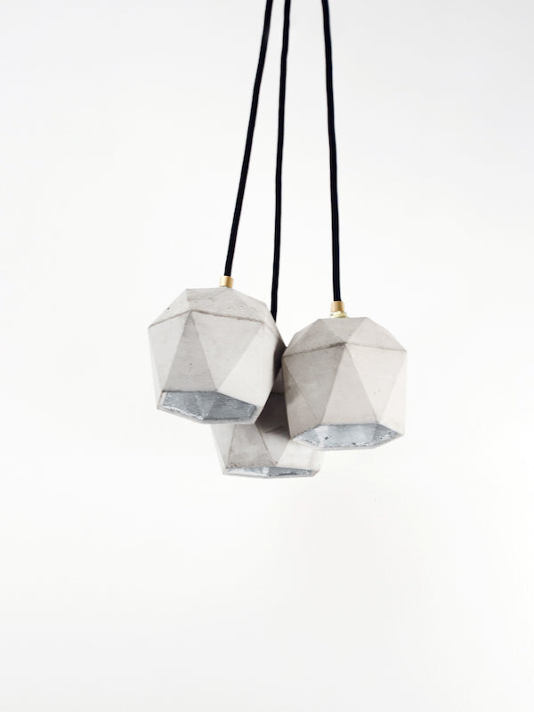 [T2] Concrete Bundle Pendant Light, D40Studio- D40Studio
