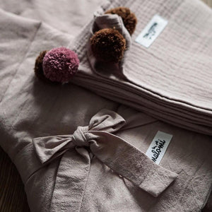 Muslin Swaddle with Pompoms by Malomi Kids