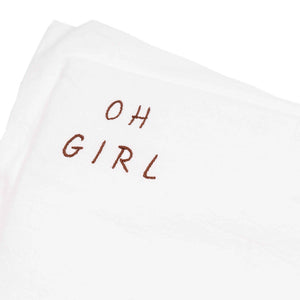 Embroidered Washed Cotton Pillow by Malomi Kids