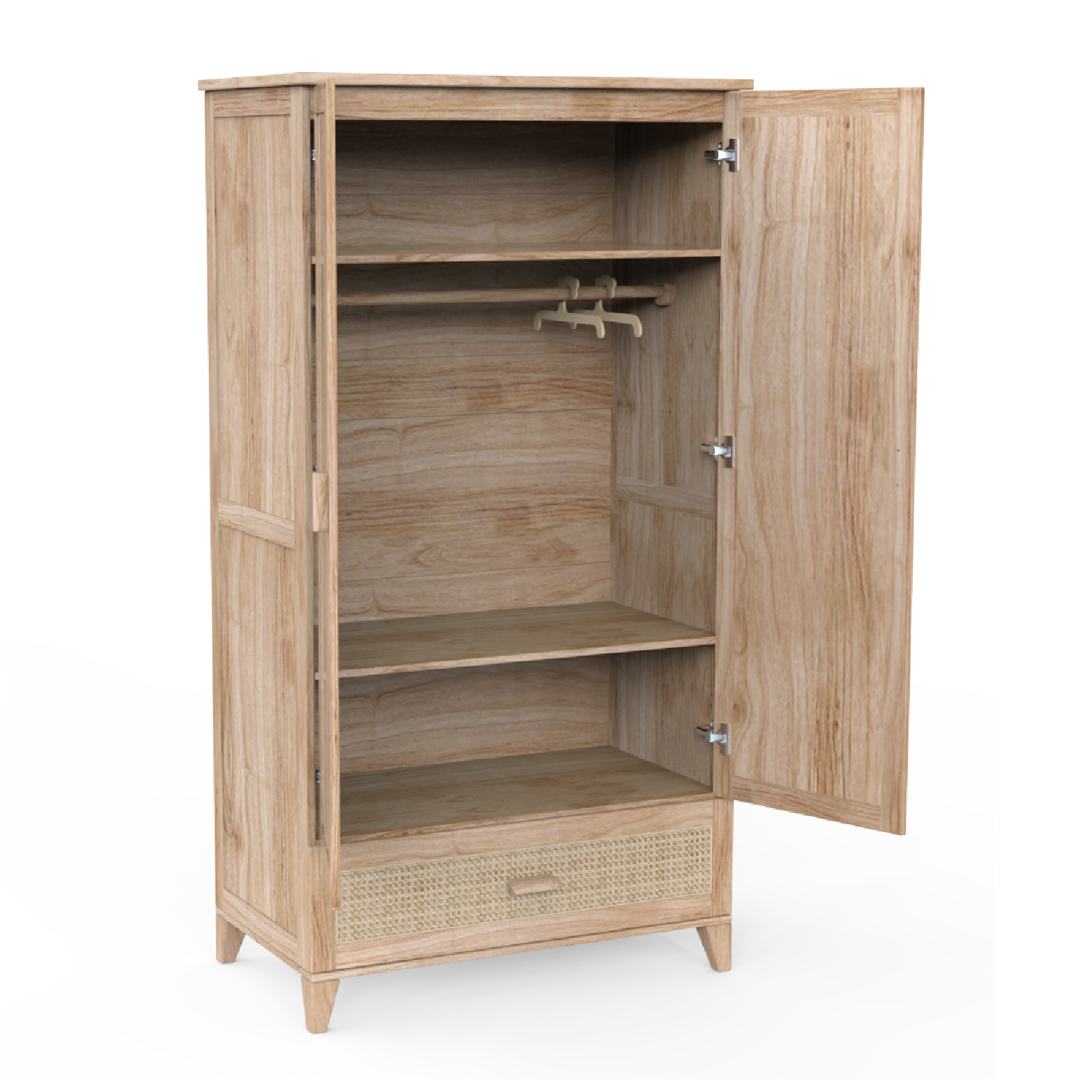 NAMI BOIS Wardrobe - Natural / Rattan