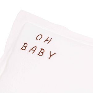 Embroidered Washed Cotton Pillow by Malomi Kids