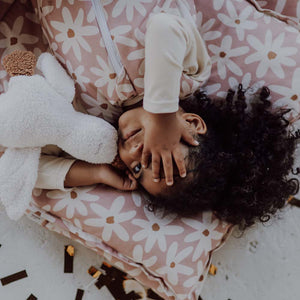 Blush Daisies Sleeping Bag with Pillow by Malomi Kids