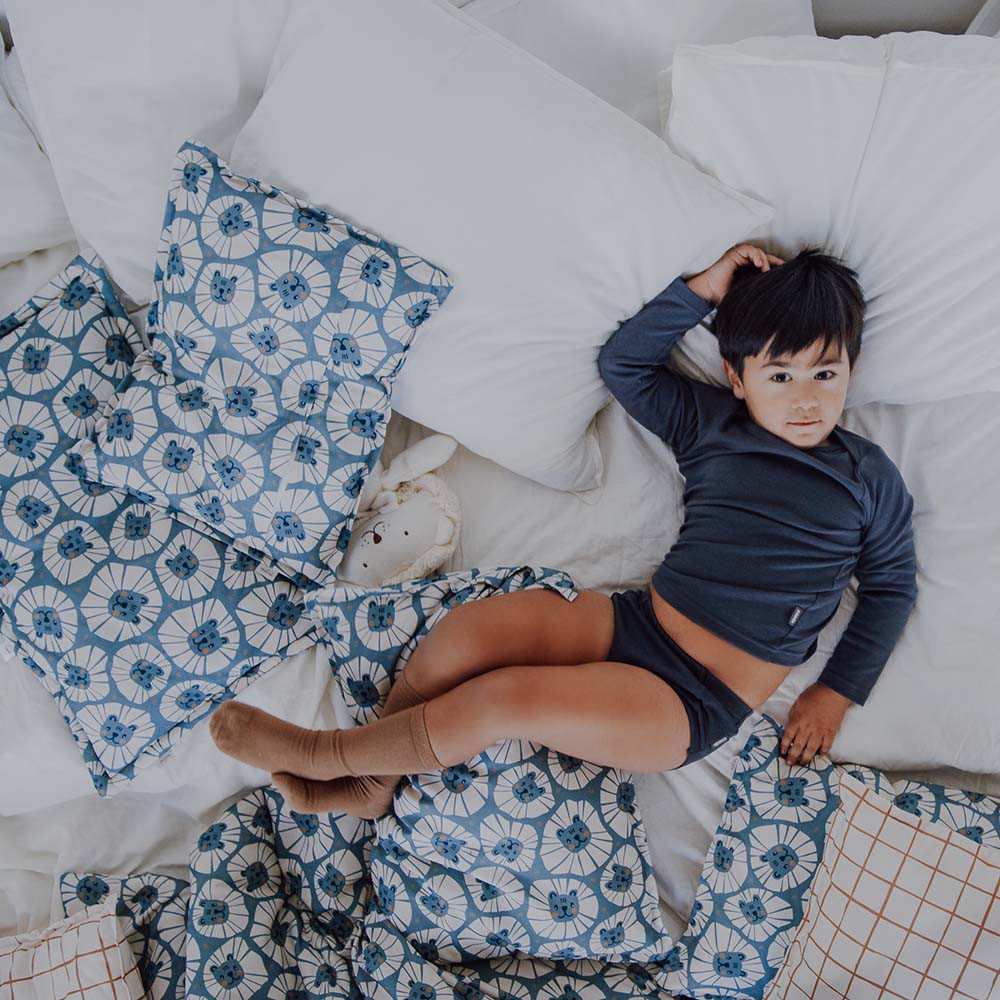 Denim Lions Bedding Set with Filling by Malomi Kids