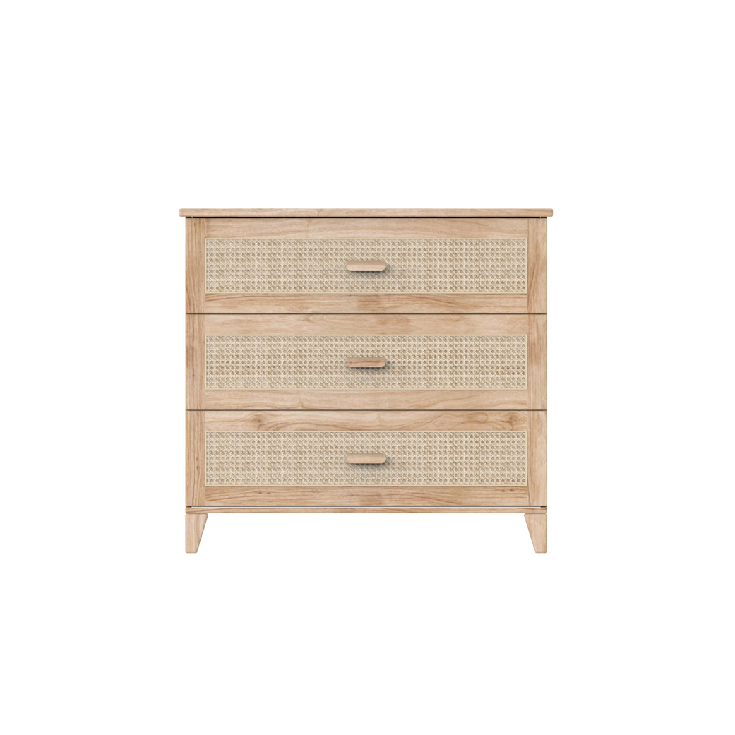 NAMI BOIS Chest of Drawers - Natural / Rattan