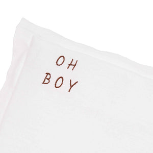 Embroidered Washed Cotton Pillow by Malomi Kids