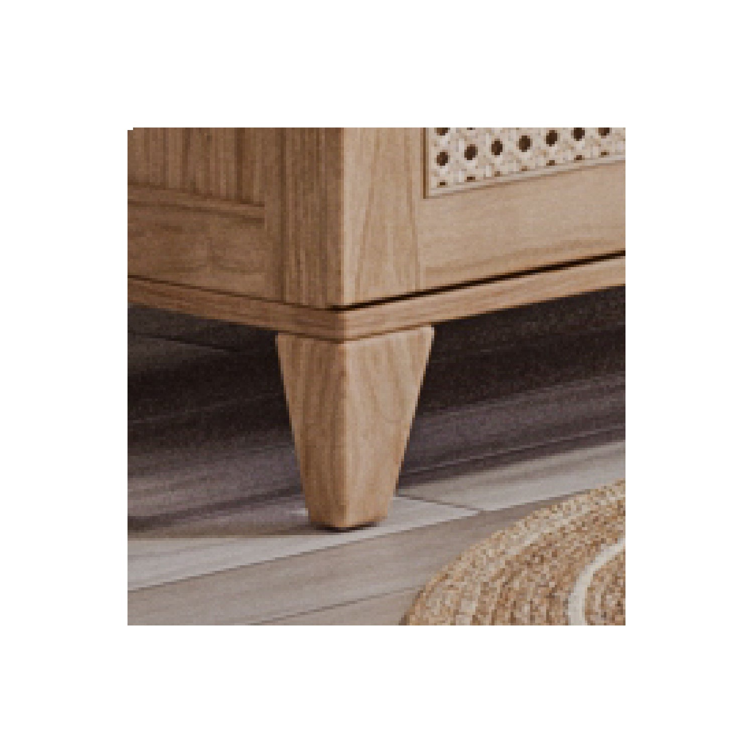 NAMI BOIS Chest of Drawers - Natural / Rattan