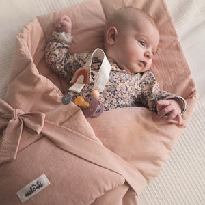Washed Cotton Baby Swaddle Quilt by Malomi Kids