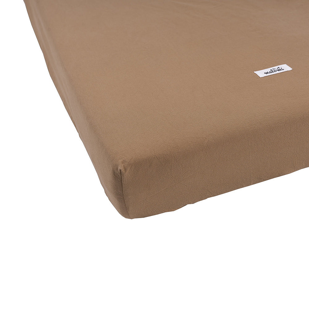 Washed Cotton Fitted Sheet by Malomi Kids