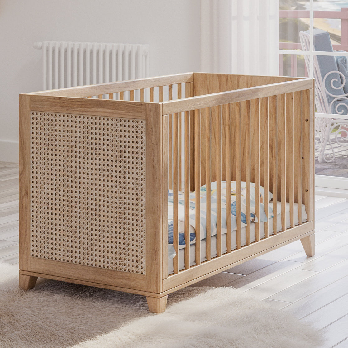 NAMI BOIS Evolutive Bed 60X120 CM - From Crib to Sofa to Toddler Bed