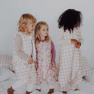 Blush Daisies Sleeping Bag with Legs by Malomi Kids