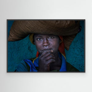 Ethiopian woman in a market. by Joxe Inazio Kuesta Garmendia