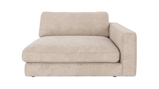 Duncan 1.5-Seater Chaise Longue – Right / Light Grey – 1