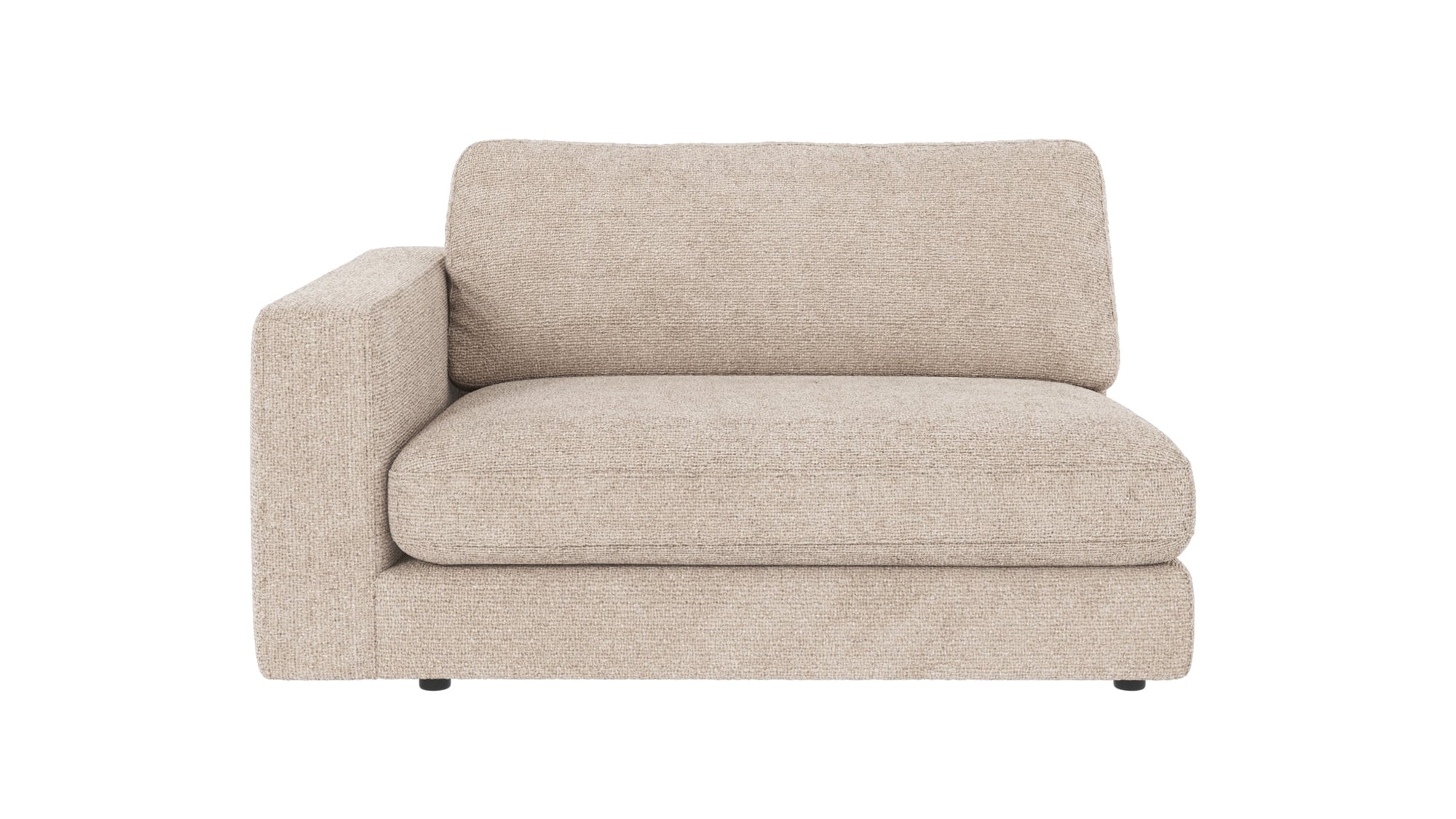 Duncan 1.5-Seater End Module with Armrest – Left / Light Grey – 1