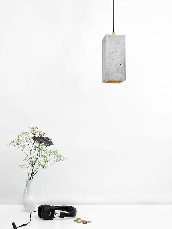 [B2] Pendant Light Grey Rectangular, GANTlights Berlin- D40Studio