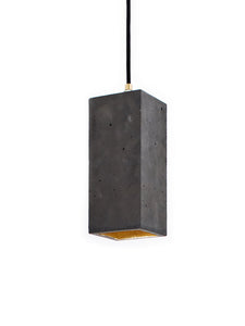 [B2] Pendant Dark Grey Rectangular, GANTlights Berlin- D40Studio