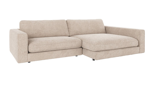 Duncan 3-Seater Sofa with Chaise Longue – Right / Light Grey – 4
