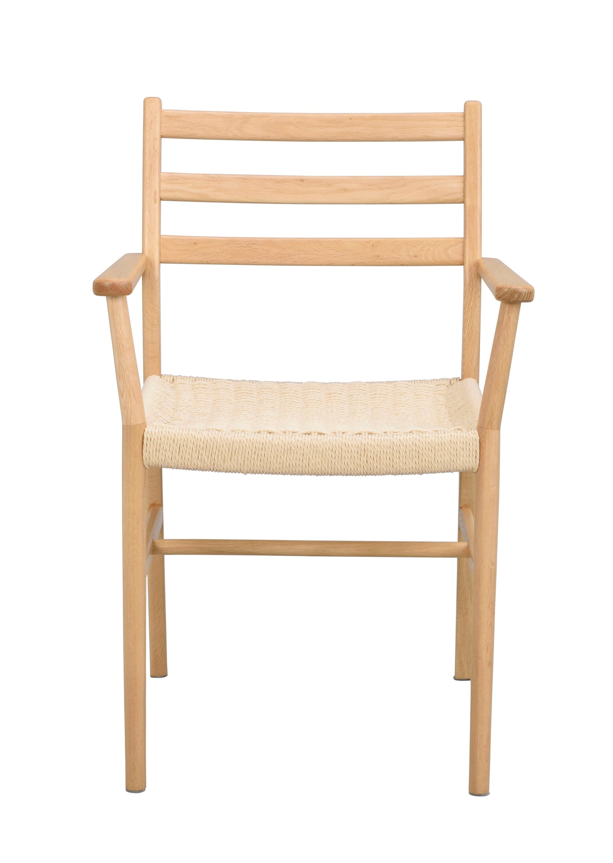 Harlan Dining Armchair with Woven Seat – Oak – 1