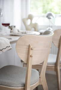 KATO Set of 2 Whitewashed Chairs – whitewash oak/light grey fabric – 4