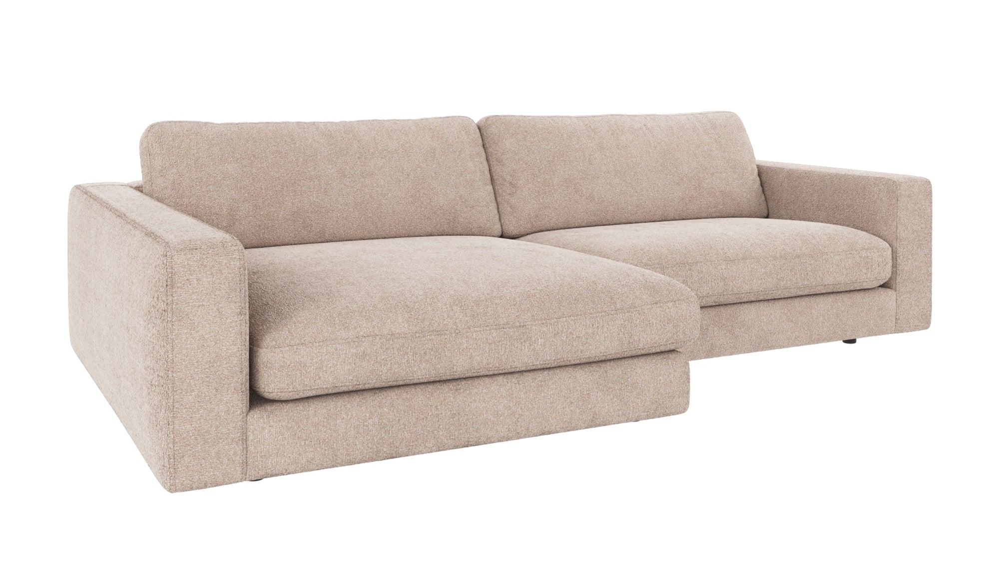 Duncan 3-Seater Sofa with Chaise Longue – Left / Light Beige – 2