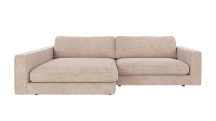 Duncan 3-Seater Sofa with Chaise Longue – Left / Light Beige – 1