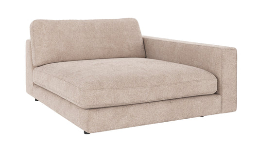Duncan 1.5-Seater Chaise Longue – Right / Light Beige – 2