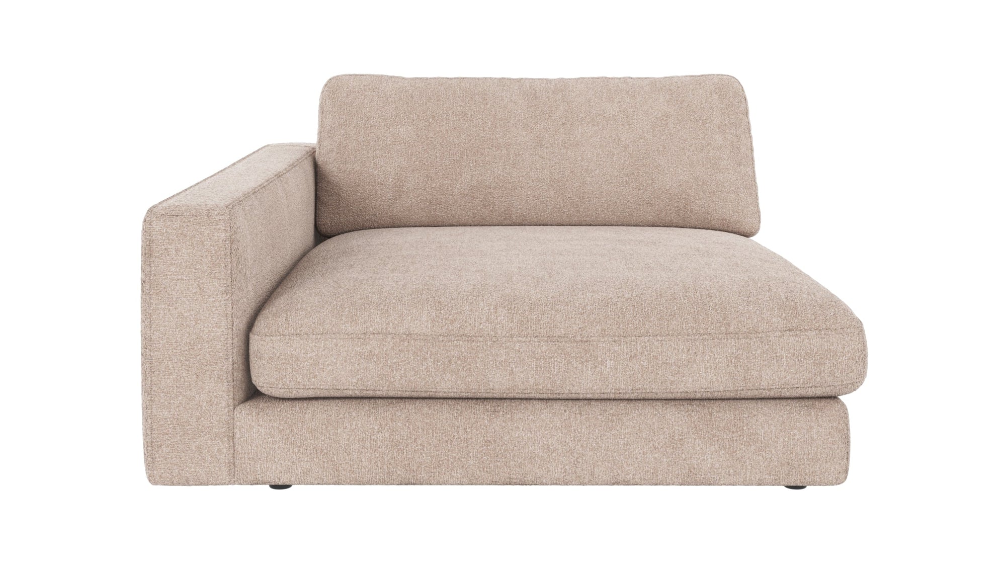 Duncan 1.5-Seater Chaise Longue – Left / Light Beige – 1