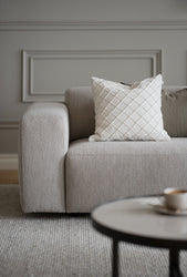 Willard Corner Sofa 3+3 Seater – Light Beige – 2