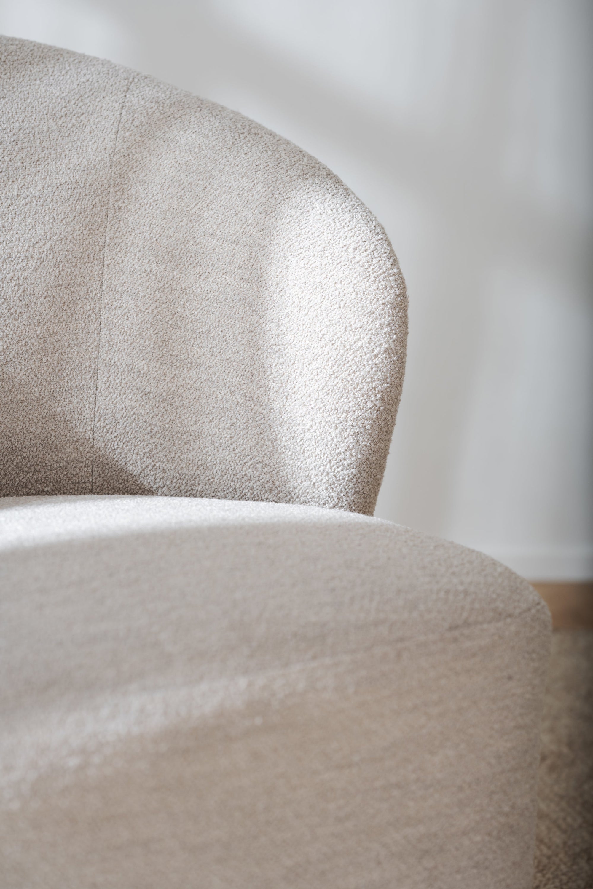 Roselawn Swivel Lounge Chair – Light Beige Bouclé – 4