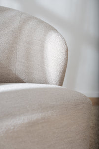 Roselawn Swivel Lounge Chair – Light Beige Bouclé – 4