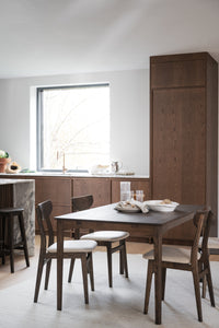 RODHAM Set of 2 Chairs – brown oak/beige – 7