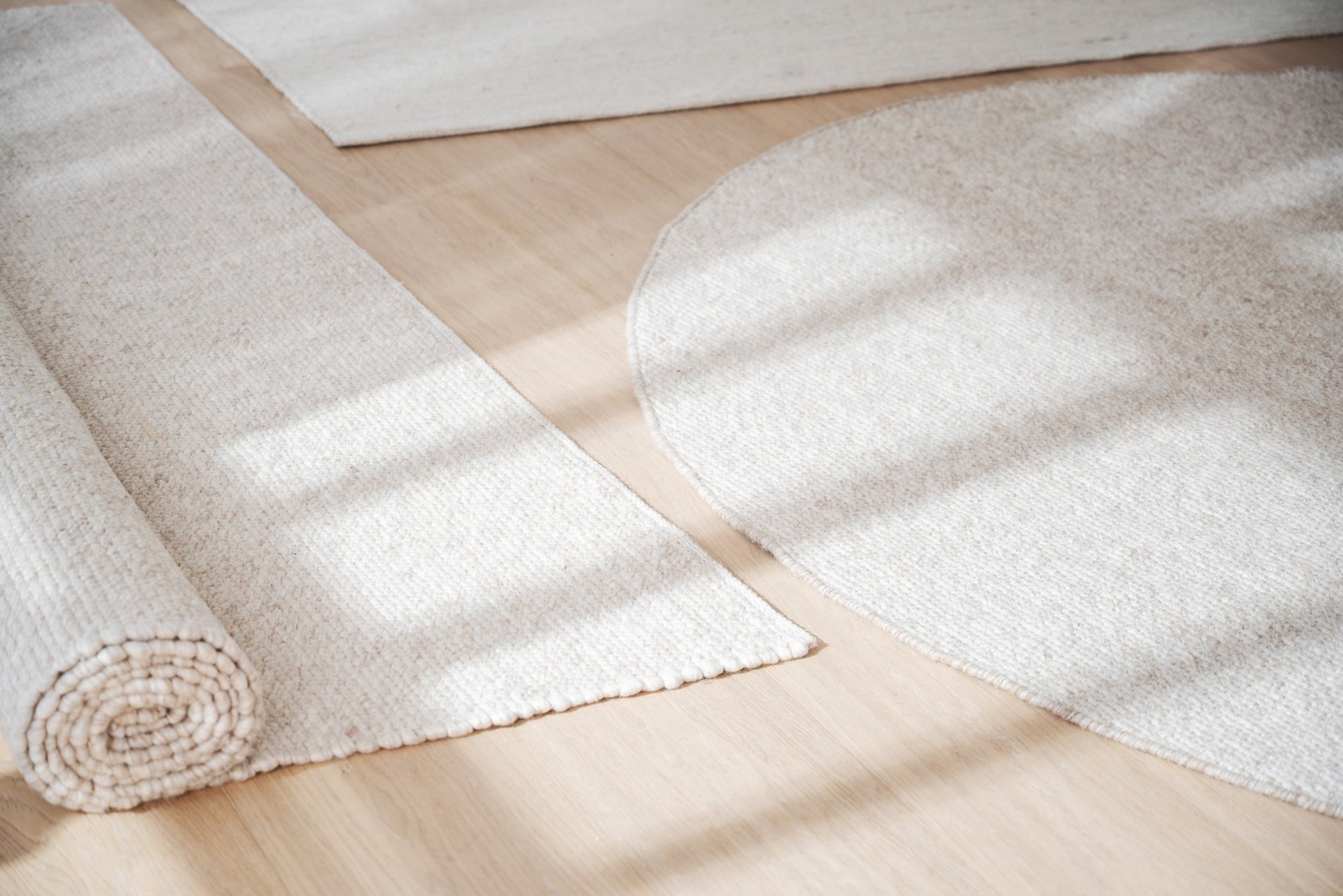 AUCKLAND Wool Round Carpet Ø250 – beige wool – 6