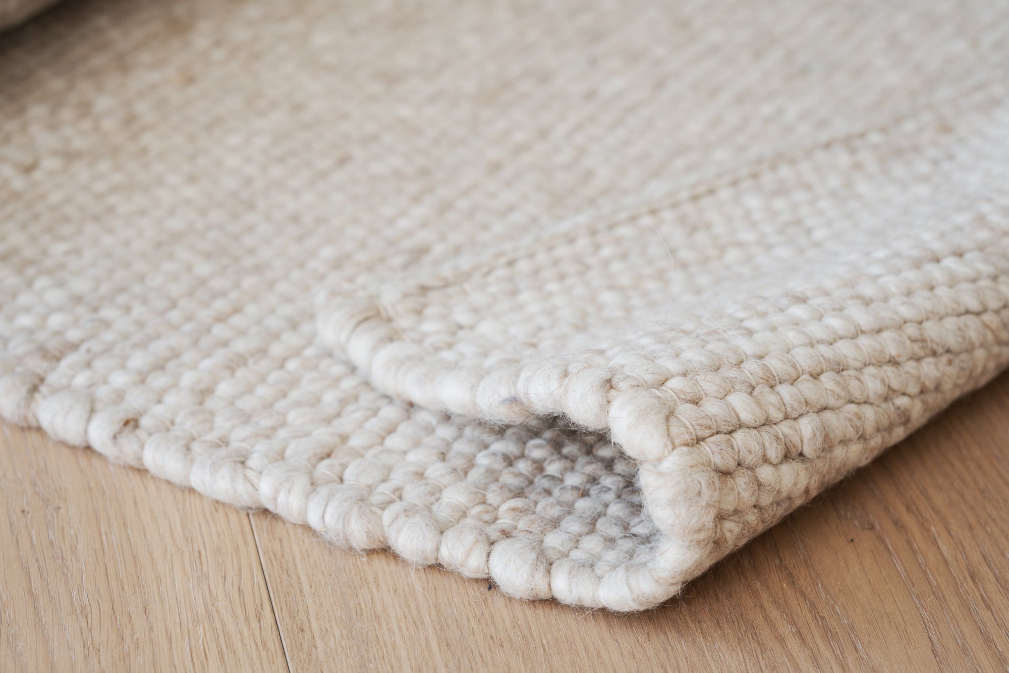 AUCKLAND Carpet – Medium – 200 x 290 cm / beige wool – 4
