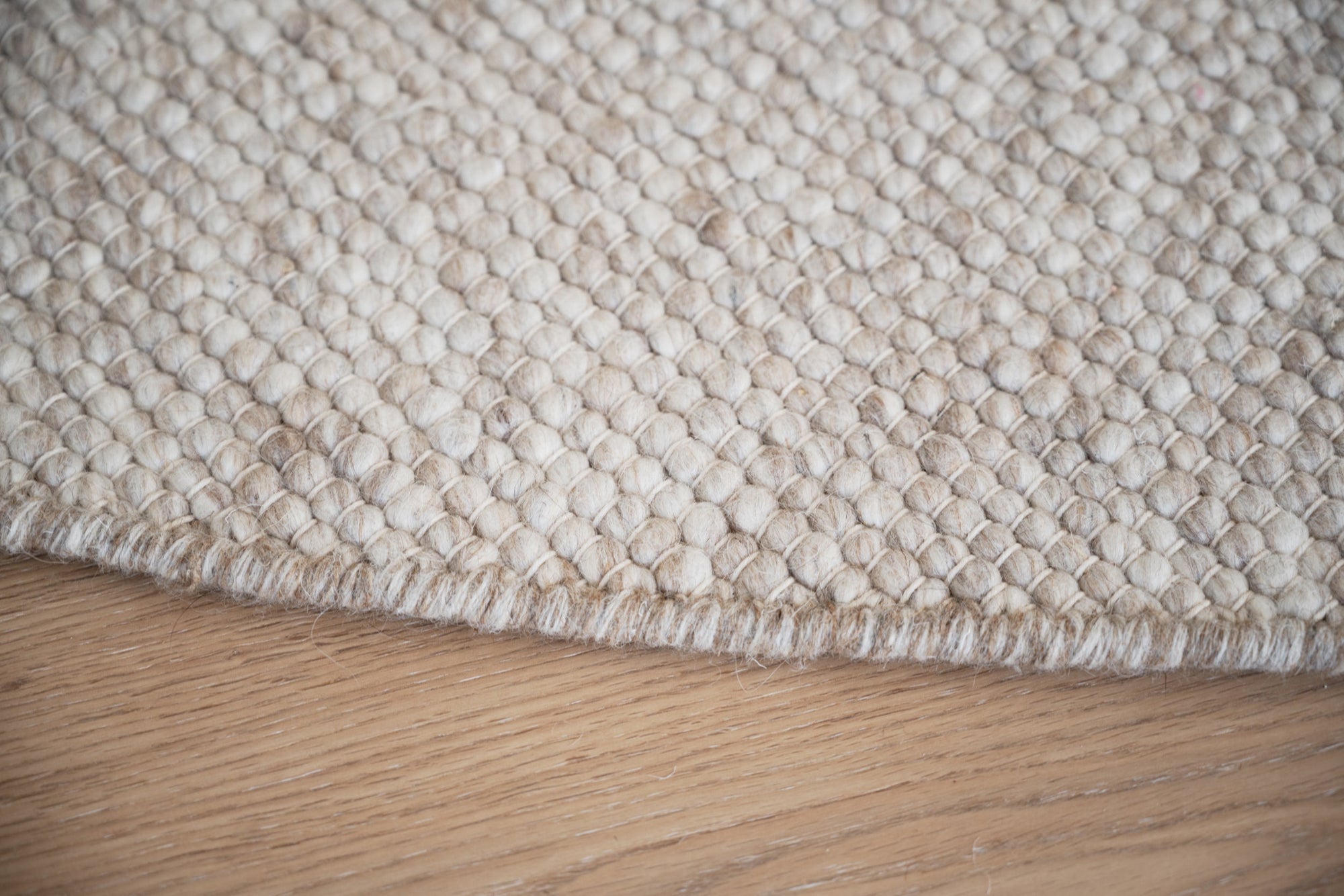 AUCKLAND Wool Round Carpet Ø250 – beige wool – 4